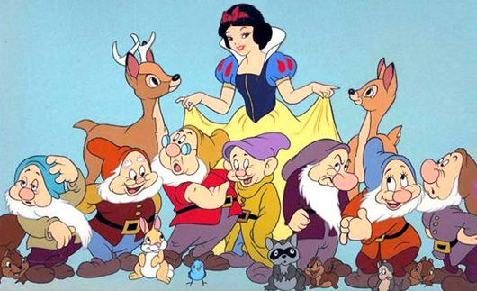 * 백설공주와 일곱난장이의 컬러 샘플-ⓒWalt Disney Studio