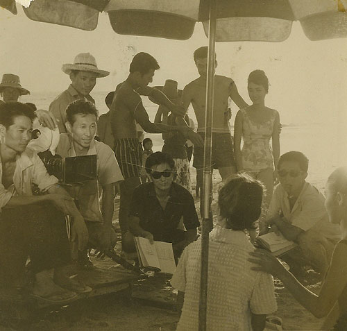 <아름다운 수의>(이형표, 1962) 촬영 현장 2